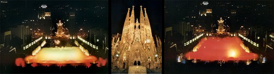 Barcelona by night.